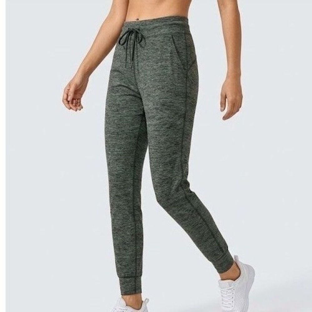 Lululemon Ready to Rulu Jogger Heathered Olive Green Space Dye Women's Size 10